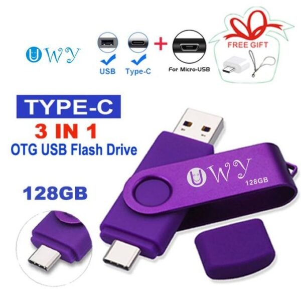 128G three-in-one OTG multi-function USB flash drive TYPE-C interface
