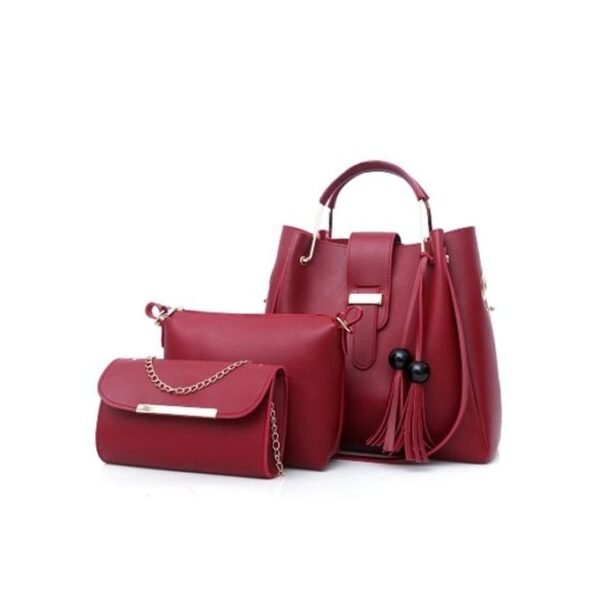 3 pièces/Ensemble Sacs à bandoulière - Rouge