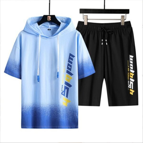 Ensemble de t-shirt à capuche pour hommes