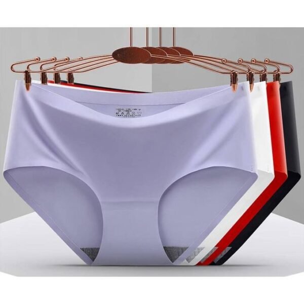 Lot de 4 slips femmes sans couture multicolore