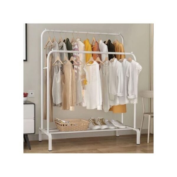 Penderie double barre pour habits, chaussures, sacs...