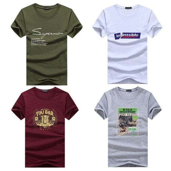 T-Shirt Manches Courtes - 4 Pièces